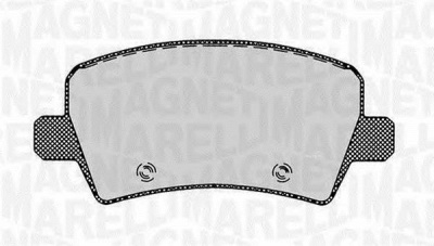 MAGNETI MARELLI 363916060264 -  Комплект тормозных колодок, дисковый тормоз